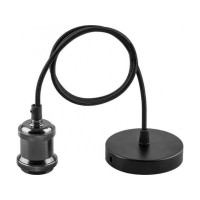 Светильник подвесной металлический Е27 черный TESLA HOROZ 021-003-0001-050