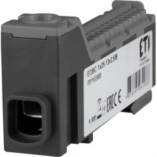Распределительный блок EDBC-1x25-13x2,5/B (63A, 1000V AC/1500V DC, IN: 1x25, OUT: 13x2,5; черный)  1102450