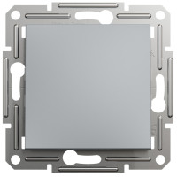 Выключатель кнопочный одноклавишный Asfora Schneider Electric сталь EPH0700162