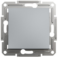 Выключатель кнопочный одноклавишный Asfora Schneider Electric сталь EPH0700162