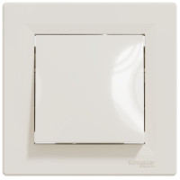 Кнопочный выключатель одноклавишный Asfora Schneider Electric крем EPH0700123