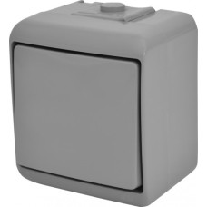 Выключатель 1-клавишный VHE-1-SR (серый, IP54) ETI (4668060)