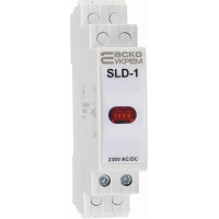 Модульный сигнальный индикатор 230V AC/DC SLD-1 красный АСКО A0140030032