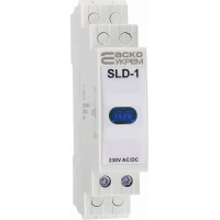 Модульный сигнальный индикатор 230V AC/DC SLD-1 синий АСКО A0140030034