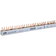 Шина питания IZ 12/3F/54 (12мм2, 3P, 1м, Fork, 54mod.) ETI 2921024