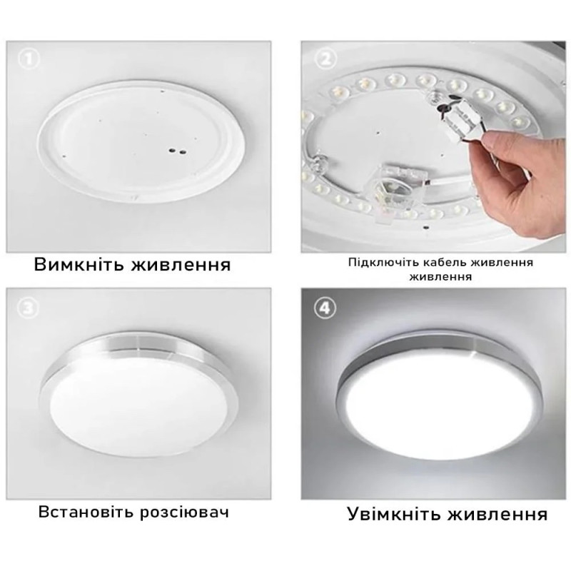 Світлодіодний модуль ETRON 1-EMP-278 48W Matrix 5000K IP20 коло 265 мм