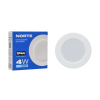 Потолочный светильник NORTE 1-NDP-1600 4W 5000K IP44 круг