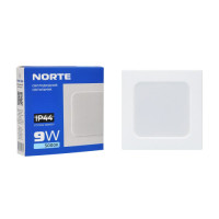 Потолочный светильник NORTE 1-NDP-1624 9W 5000K IP44 квадрат