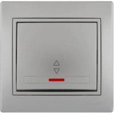 Mira Срібло Вимикач 1-кл прохідний з/п  (10/120) (шт.) 701-1010-114