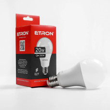 Светодиодная LED лампа ETRON 20W A70 4200K E27 дневной свет 1-ELP-002