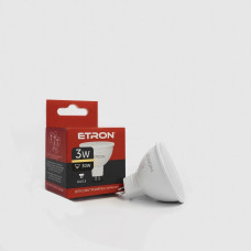 Светодиодная LED лампа ETRON 3W MR16 3000K 220V GU5.3 теплый свет 1-ELP-063