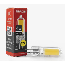 Светодиодная LED лампа ETRON 4W G4 Glass 4200K 12V дневной свет 1-ELP-078