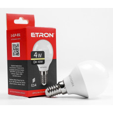 Светодиодная LED лампа ETRON 4W G45 3000K 220V E14 теплый свет 1-ELP-051