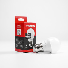 Светодиодная LED лампа ETRON 4W G45 4200K 220V E27 дневной свет 1-ELP-050