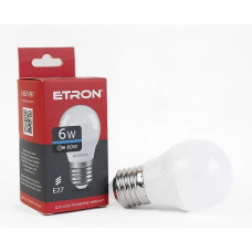Светодиодная LED лампа ETRON 6W G45 6500K 220V E27 холодный свет 1-ELP-097