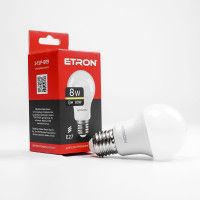 Светодиодная LED лампа ETRON 8W A55 3000K E27 теплый свет 1-ELP-009