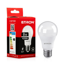Светодиодная LED лампа ETRON 8W A55 4200K E27 дневной свет 1-ELP-010