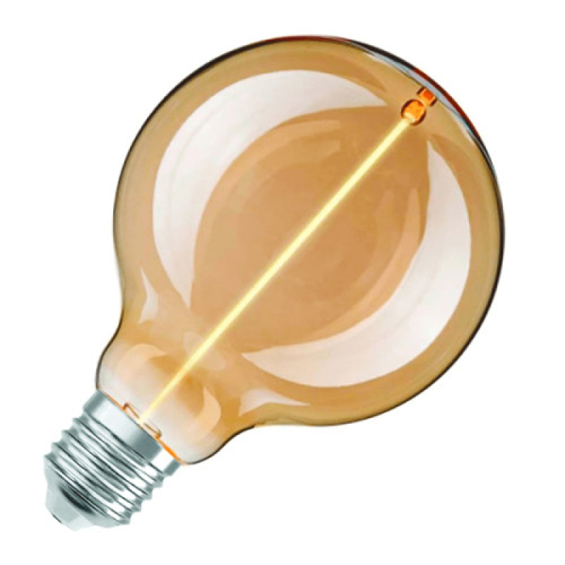 Светодиодная филаментная лампа ETRON Filament Magnetic 1-EFP-1196 3W 1800K G95 E27 Golden