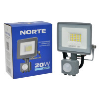 Прожектор NORTE Spotlight 1-NSP-1222 20W 6500К с датчиком движения