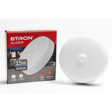 Светодиодный светильник ETRON 1-EIP-991-CD Slider 15W 6500К IP44 круг с датчиком движения