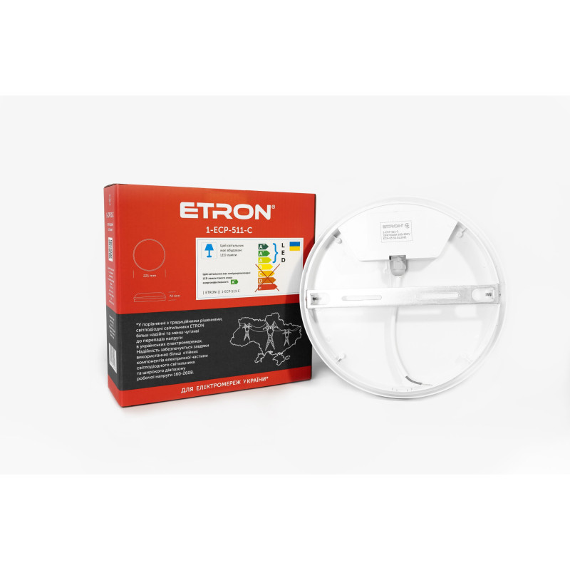 Светодиодный светильник ETRON Communal 1-ESP-511-C 30W 5000К IP65 круг