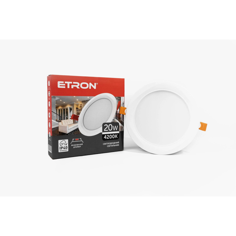 Светодиодный светильник ETRON Decor 1-EDP-631 20W 4200K IP40 круг
