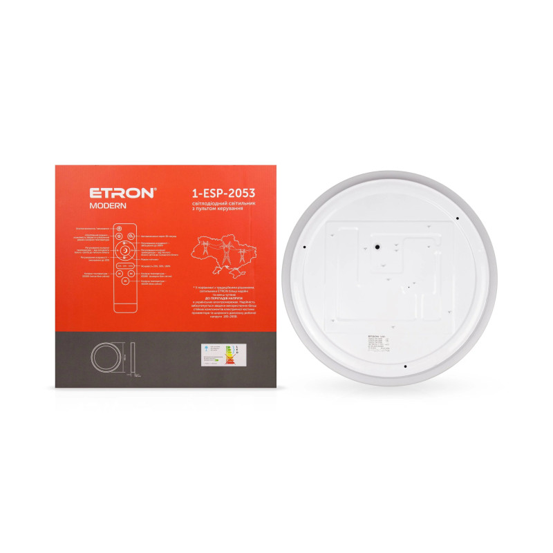 Светодиодный светильник Smart MODERN 1-ESP-2053 72W Black&White IP20 ETRON