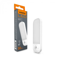 Светильник фонарь LED аккумуляторный с датчиком движения VIDEX (VL-NL014W-S)