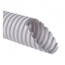Труба гофрированная с протяжкой Фаберпласт усиленная д25 белая (25м)
