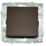 Выключатель промежуточный одноклавишный Ovivo Мокко grano (600-000219-214)
