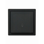 Кнопка дзвінка чорний 752-4200-103 LETO Lezard