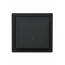 Кнопка звонка черный 752-4200-103 LETO Lezard