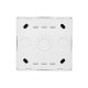 Выключатель 1-й накладной проходной белый 752-0200-105 LETO Lezard