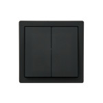 Выключатель 2-й черный 752-4200-101 LETO Lezard