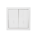 Выключатель 2-ой проходной белый 752-0200-106 LETO Lezard