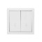 Выключатель 2-ой проходной белый 752-0200-106 LETO Lezard