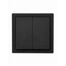 Выключатель 2-ой проходной черный 752-4200-106 LETO Lezard