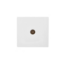 Розетка ТВ проходная накладная белый 752-0200-129 LETO Lezard