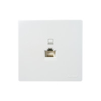 Розетка компьютерная наклданая белый 752-0200-139 LETO Lezard