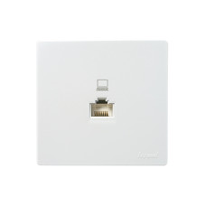 Розетка компьютерная наклданая белый 752-0200-139 LETO Lezard