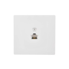 Розетка телефонная накладная евро белый 752-0200-137 LETO Lezard