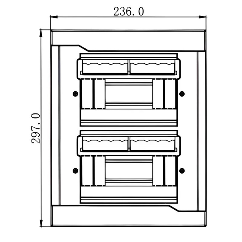 Бокс под автоматы LEZARD 16 модулей внутренний монтаж 730-1000-016