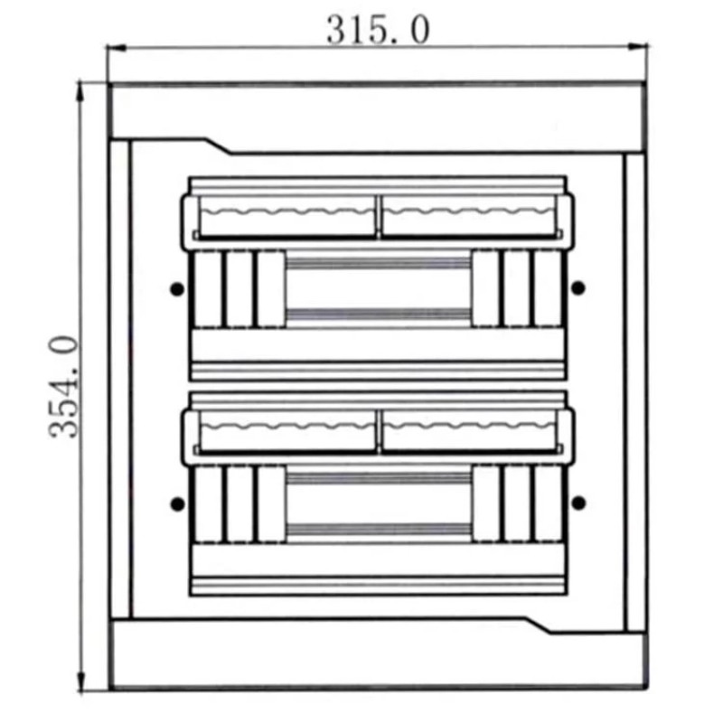 Бокс под автоматы LEZARD 24 модуля внутренний монтаж 730-1000-024