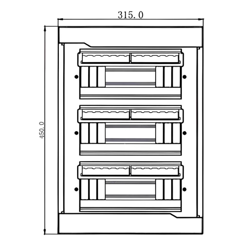 Бокс під автомати LEZARD 36 модулів зовнішній монтаж 730-2000-036