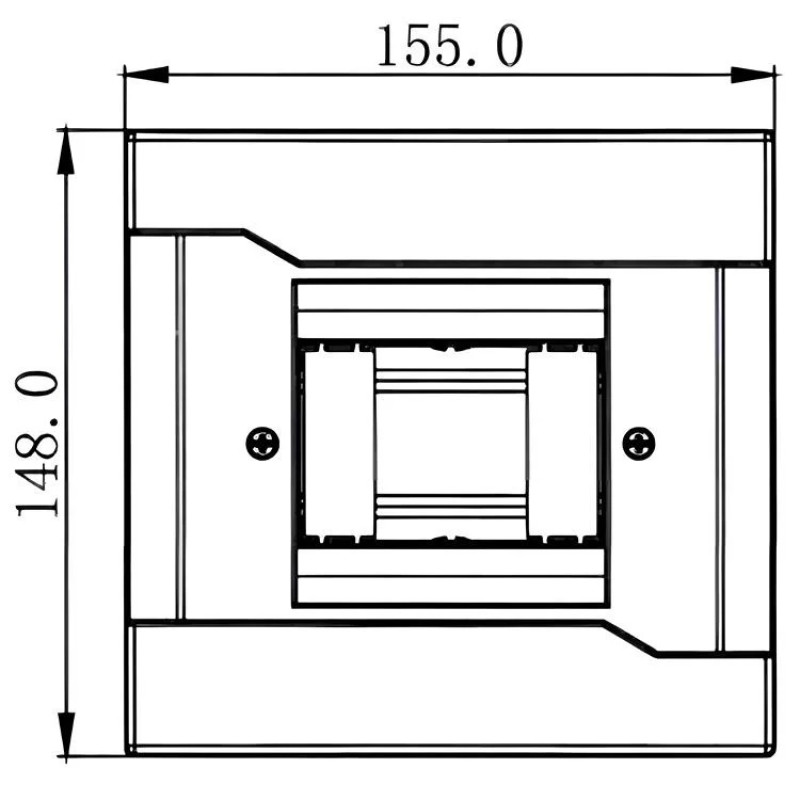 Бокс под автоматы LEZARD 4 модуля внутренний монтаж 730-1000-004