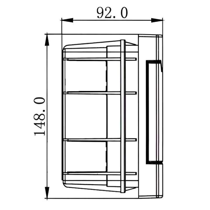 Бокс под автоматы LEZARD 4 модуля внутренний монтаж 730-1000-004