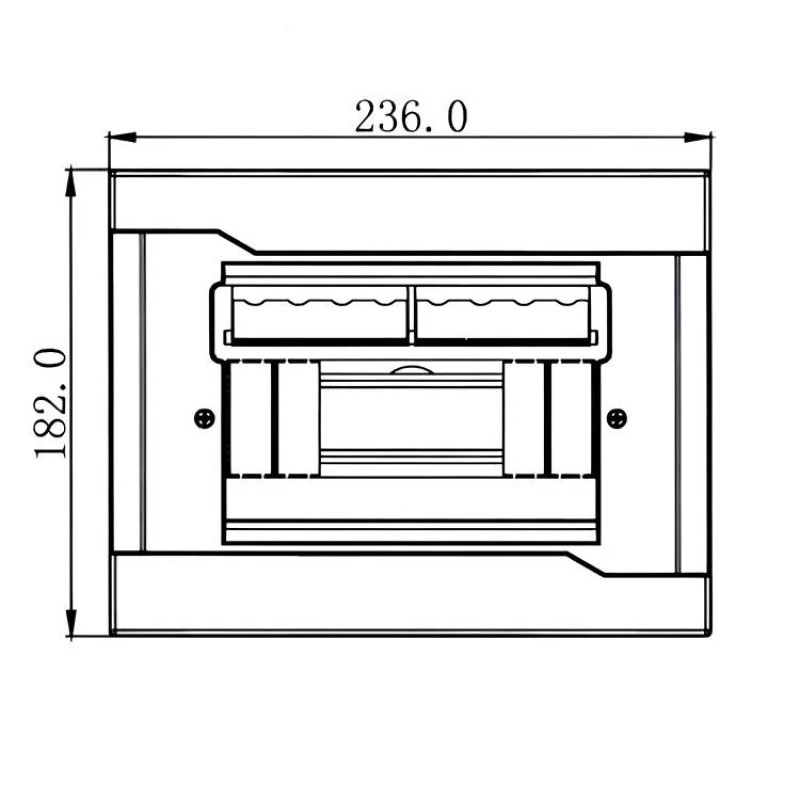 Бокс під автомати LEZARD 8 модулів внутрішній монтаж 730-1000-008