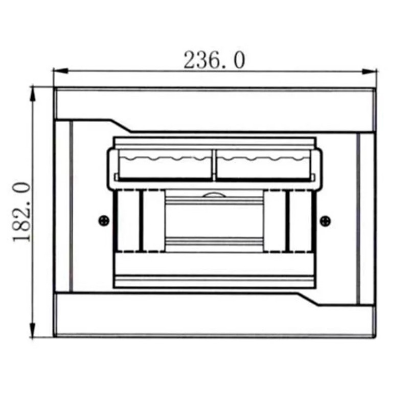 Бокс под автоматы LEZARD 8 модулей наружный монтаж 730-2000-008