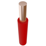 Провод монтажный медный ЗЗКМ ПВ-1 1х2,5 мм² красный 1м 704958