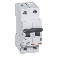 Модульный автоматический выключатель Legrand 4,5кА 20А 2п C RX3 (419698)